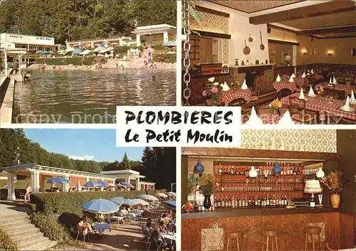 Plombieres les Bains Vosges Le petit moulin Freibad Kat. Plombieres les Bains