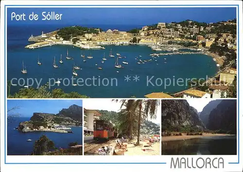 Soller Mallorca Port de Soller Details Strassenbahn Kat. 