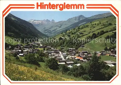 Hinterglemm Saalbach Teilansicht mit Gamshang und Tristkogel