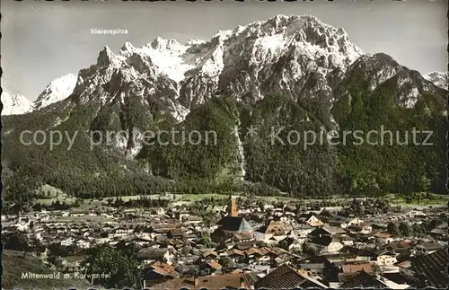 Mittenwald Bayern Karwendel Kat. Mittenwald