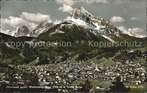 Mittenwald Karwendel Tirol Wettersteingebirge Kat. Schwaz