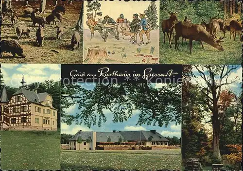 Rohrbrunn Rasthaus im Spessart Kat. Weibersbrunn