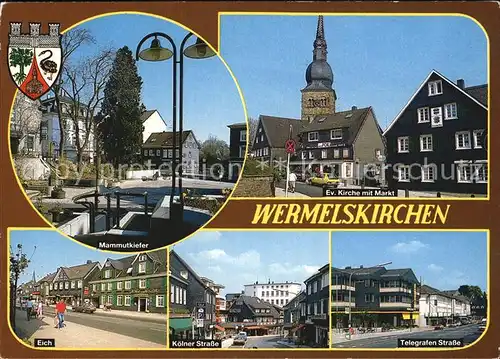 Wermelskirchen Evangelische Kirche Telegrafen  Koelner Strasse Mammntkiefer Kat. Wermelskirchen