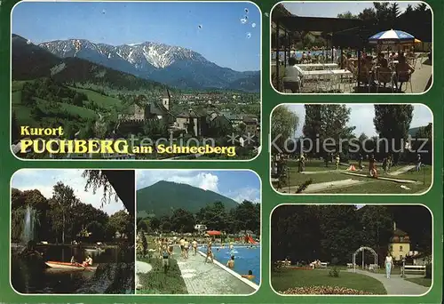 Puchberg Schneeberg mit Minigolf Freibad Schneeberg Kat. Puchberg am Schneeberg