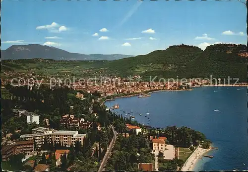 Garda Fliegeraufnahme mit See Kat. Lago di Garda 