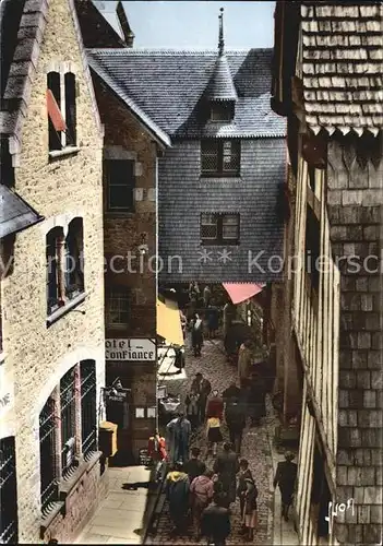 Le Mont Saint Michel La Rue la Poste  Kat. Le Mont Saint Michel