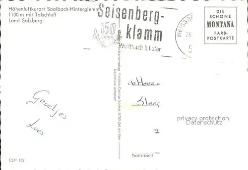 Hinterglemm Saalbach Fliegeraufnahme mit Talschluss Seisenbergklamm