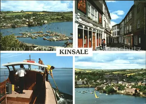 Kinsale Fliegeraufnahme Hafen Strassenpartie Kat. Kinsale