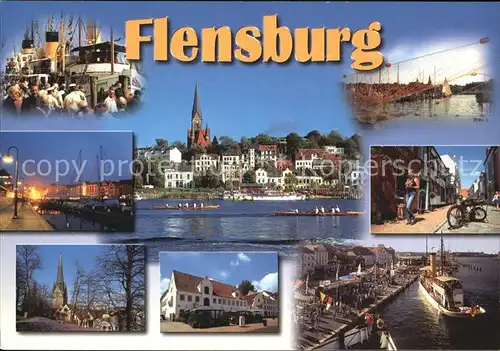 Flensburg Hafen Strassenpartie Kat. Flensburg