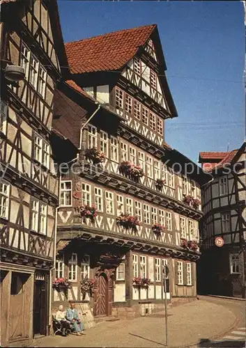 Allendorf Bad Sooden Buergerhaus Der Loewe Fachwerkhaus Kat. Bad Soden am Taunus