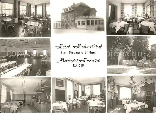 Morbach Hunsrueck Hotel Hochwaldhof Luftkurort Kat. Morbach