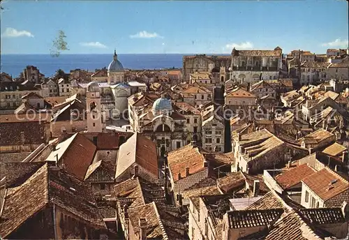Dubrovnik Ragusa Blick ueber die Altstadt Kat. Dubrovnik