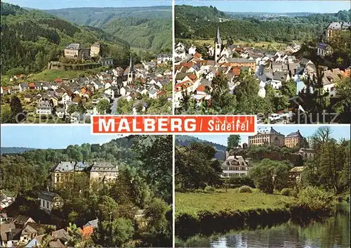 Malberg Eifel Teilansicht Burg Kat. Malberg