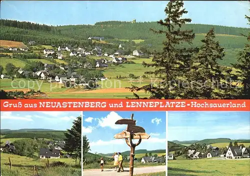Neuastenberg Gesamtansicht Wegekreuz  Kat. Winterberg