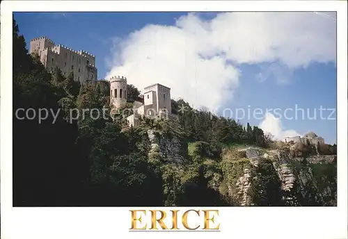 Erice Panorama mit Burg Kat. Trapani