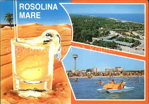 Rosolina Mare Fliegeraufnahme Strand Tretboot Kat. Rosolina