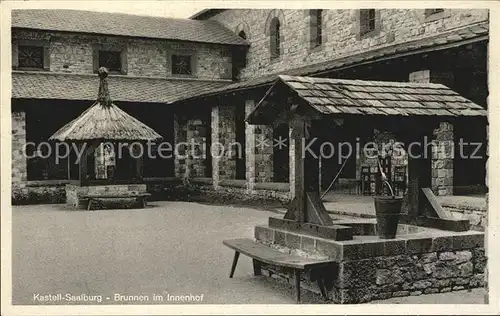 Saalburg Taunus Kastell Brunnen im Innenhof Kat. Wehrheim