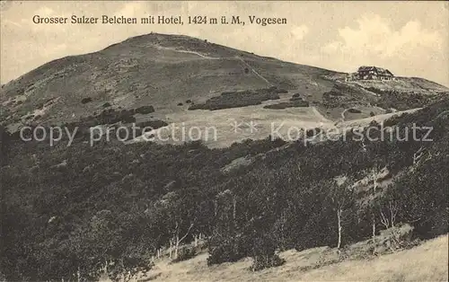 Belchen Elsass mit Hotel Vogesen Kat. Guebwiller