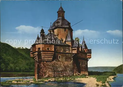 Kaub Die Pfalz Burg Pfalzgrafenstein Rhein Kat. Kaub