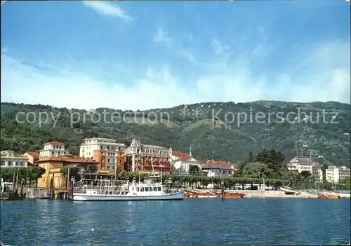 Stresa Lago Maggiore Ansicht vom See aus Boot