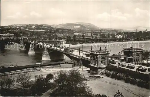 Budapest Margithid Margaretenbruecke Donau Kat. Budapest