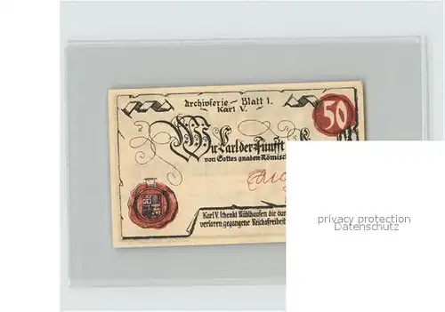 Muehlhausen Thueringen 50 Pfennig Kat. Muehlhausen Thueringen