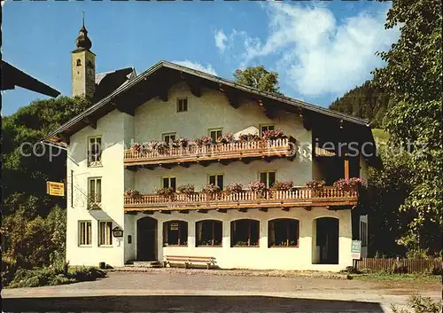 Dienten Hochkoenig Gasthof Salzburger Hof Kirche / Dienten am Hochkoenig /Pinzgau-Pongau