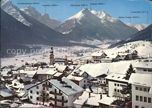 Fulpmes Tirol Winterpanorama Stubaital Alpen Kat. Fulpmes