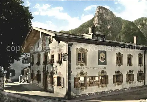 Oberammergau Dedler haus Geburtshaus des Komponisten der Passionsmusik Kat. Oberammergau