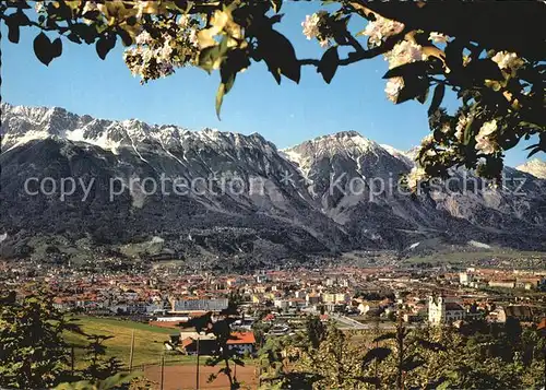 Innsbruck Panorama gegen Nordkette Kat. Innsbruck