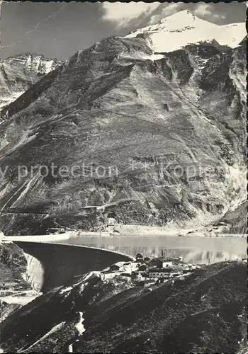 Kaprun Kraftwerk Stausee Mooserboden Drossensperre Heidnische Kirche Wiesbachhorn Bratschenkopf Gebirgspanorama Kat. Kaprun