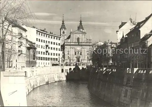 Ljubljana Promenade an der Ljubljanica Kat. Ljubljana