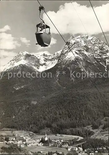 Scuol GR Seilbahn Motta Naluns Alpenpanorama Kat. Scuol