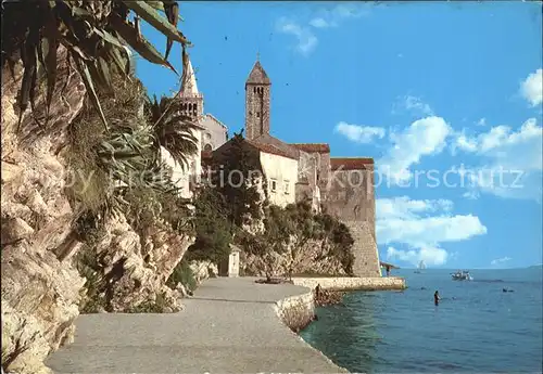 Rab Croatia Ufer bei der Burg