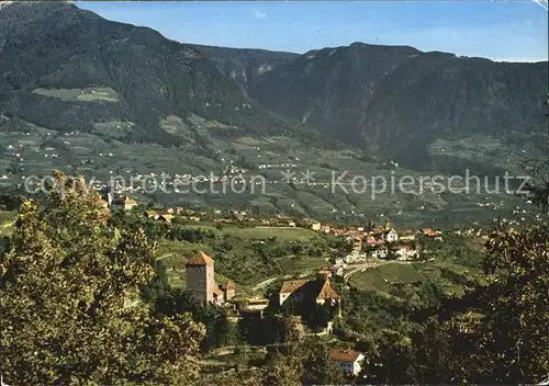 Meran Merano Panorama mit Schloss