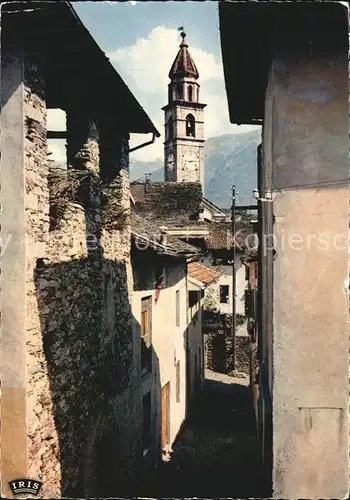 Ascona TI Blick zur Kirche Kat. Ascona