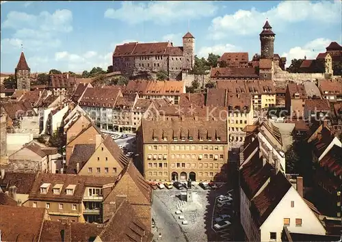 Nuernberg Altstadt mit Burg Kat. Nuernberg