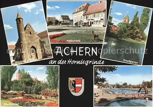Achern Baden Stadtgarten Adlerplatz Stadtgarten Kat. Achern