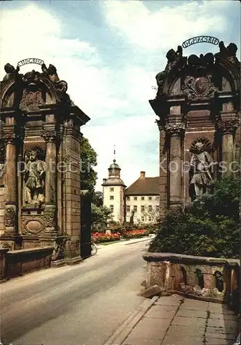 Hoexter Weser Eingang zum Kloster Corvey Kat. Hoexter
