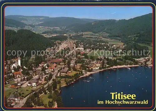 Titisee Fliegeraufnahme Kat. Titisee Neustadt