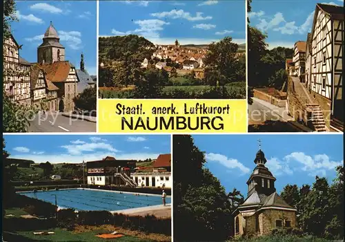 Naumburg Hessen Kirche Freibad  Kat. Naumburg