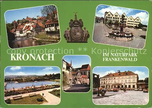 Kronach Oberfranken Freibad Platz Kat. Kronach