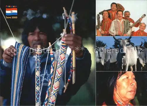 Paraguay Indianer Musikgruppe Kat. Paraguay