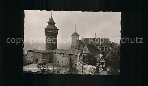 Nuernberg Kaiserburg mit Sinwellturm Kat. Nuernberg