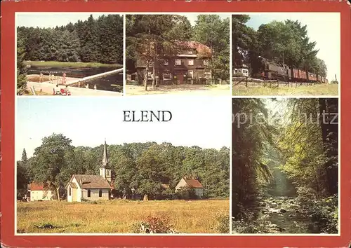 Elend Harz Waldbad Harzquerbahn Kirche Kat. Elend Harz