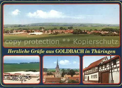 Goldbach Gotha Stadtansicht Kat. Goldbach Gotha