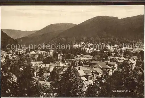 Friedrichroda Stadtansicht Kat. Friedrichroda