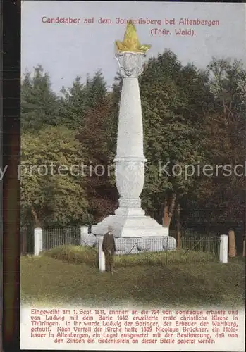 Altenbergen Thueringen Kandelaber Kat. Leinatal