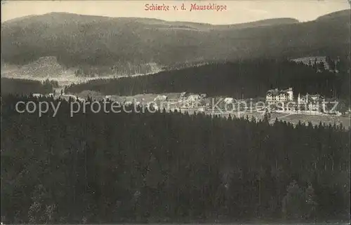 Schierke Harz Blick von der Mauseklippe Kat. Schierke Brocken