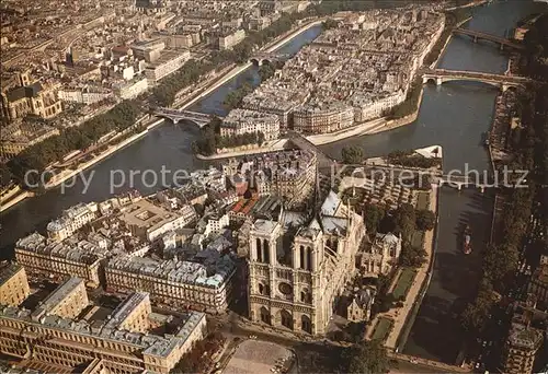 Paris Fliegeraufnahme Notre Dame Saint Louis  Kat. Paris